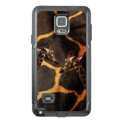 Giraffes On Exotic Giraffe Background, OtterBox Samsung Note 4 Case