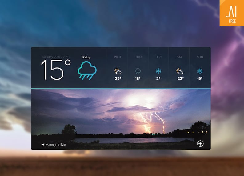 Weather Widget Design