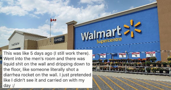 Former Walmart employees share their horror stories - cover image of Walmart exterior and bathroom story from employee.