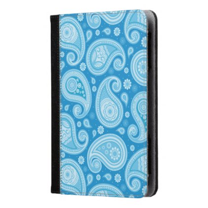 Paisley pattern clean blue elegant kindle case