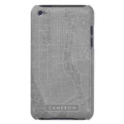 Sketch of New York City Map iPod Touch Case-Mate Case
