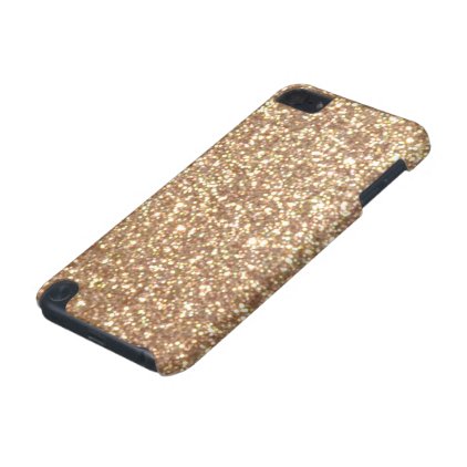 Copper Rose Gold Metallic Glitter iPod Touch (5th Generation) Cover
