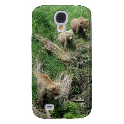 Bear 128 Grazer and Two Cubs Phone Case
