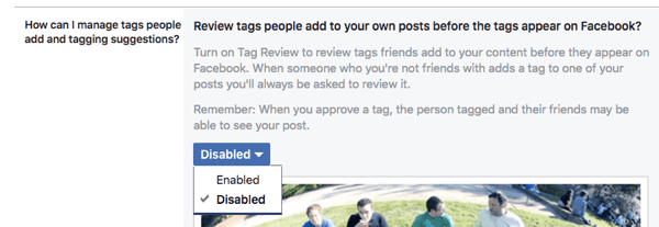 Enable the features that will let you review any timeline posts or tags before they show up on your timeline.
