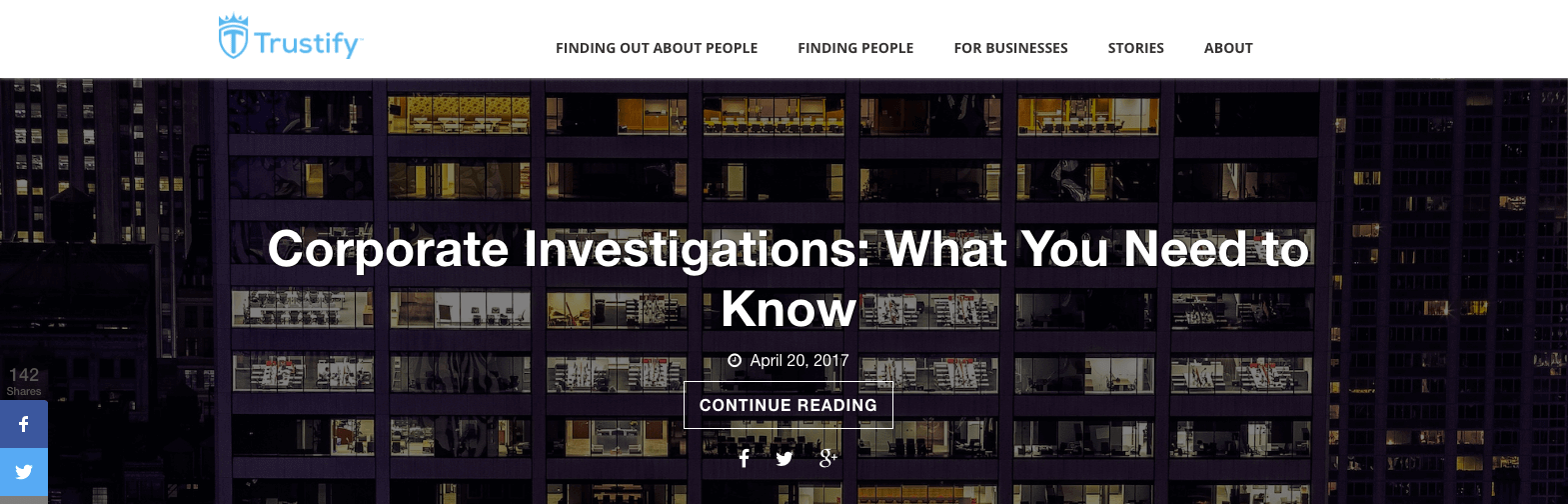 Top Investigation Blogs Trustify