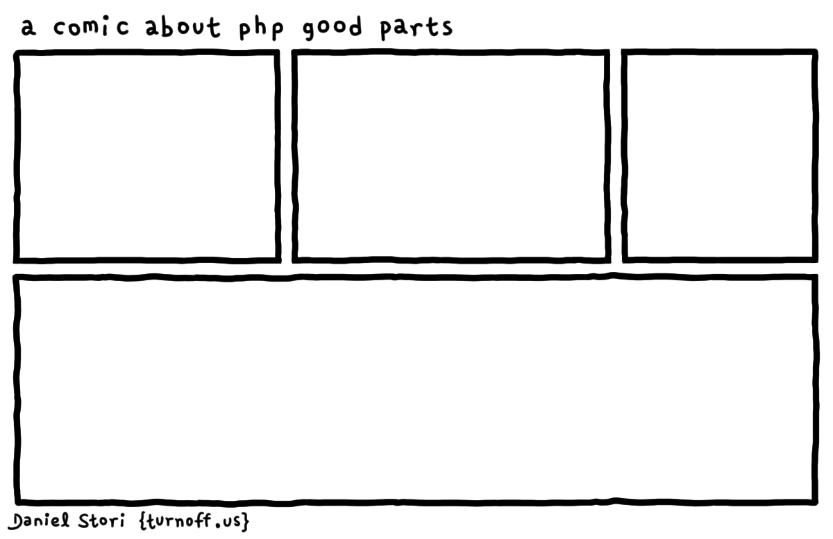 A Comic About PHP Good Parts