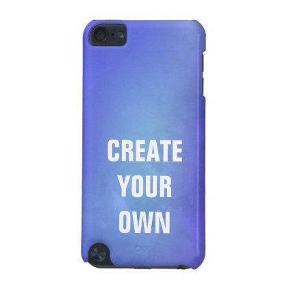 Create Your Own Blue Watercolor Painting iPod Touch (5th Generation) Cover