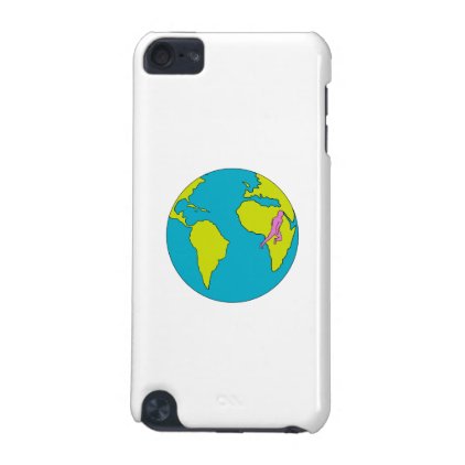 Marathon Runner Running South America Africa Drawi iPod Touch (5th Generation) Cover