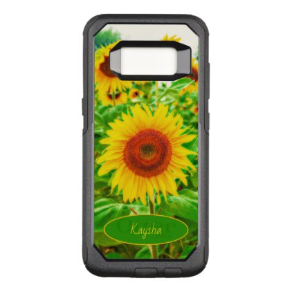 Bright Yellow Giant Happy Sunflowers OtterBox Commuter Samsung Galaxy S8 Case