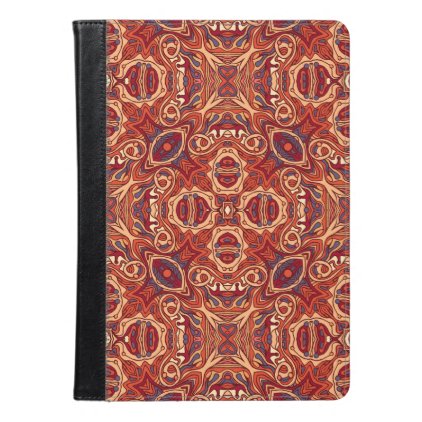Abstract colorful hand drawn curly pattern design iPad air case