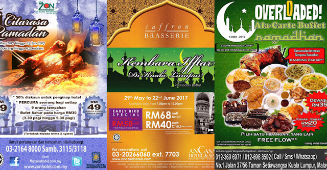 Senarai Lokasi Buffet Ramadhan Di KL 2017 Murah