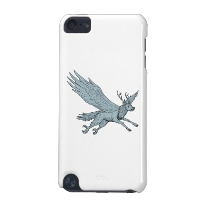 Peryton Flying Side Drawing iPod Touch (5th Generation) Cover