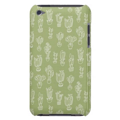 Abstract Expressionism Cactus Line Art Pattern Barely There iPod Cover