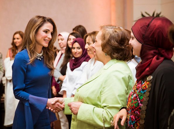 Queen Rania hosted an iftar banquet at Raghadan Palace
