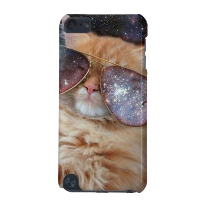 Cat Glasses - sunglasses cat - cat space iPod Touch (5th Generation) Case