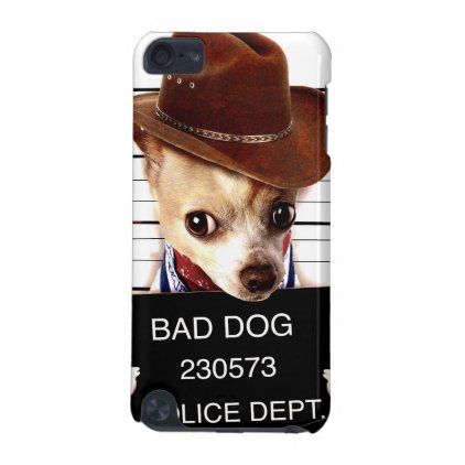 chihuahua cowboy - sheriff dog iPod touch (5th generation) cover