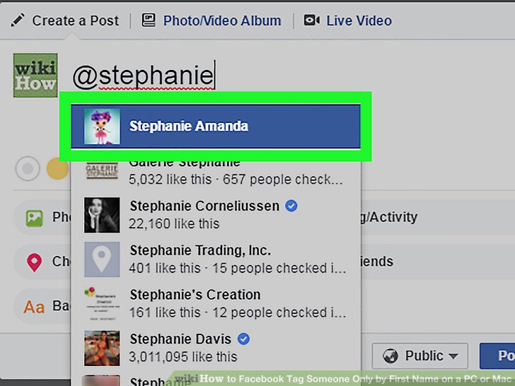 Facebook Tag Someone Only by First Name on a PC or Mac Step 6.jpg