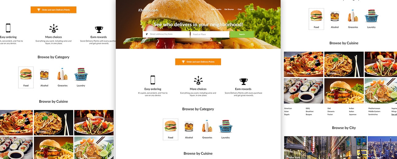 Online Food Delivery Website Template Free PSD This is a wonderful
