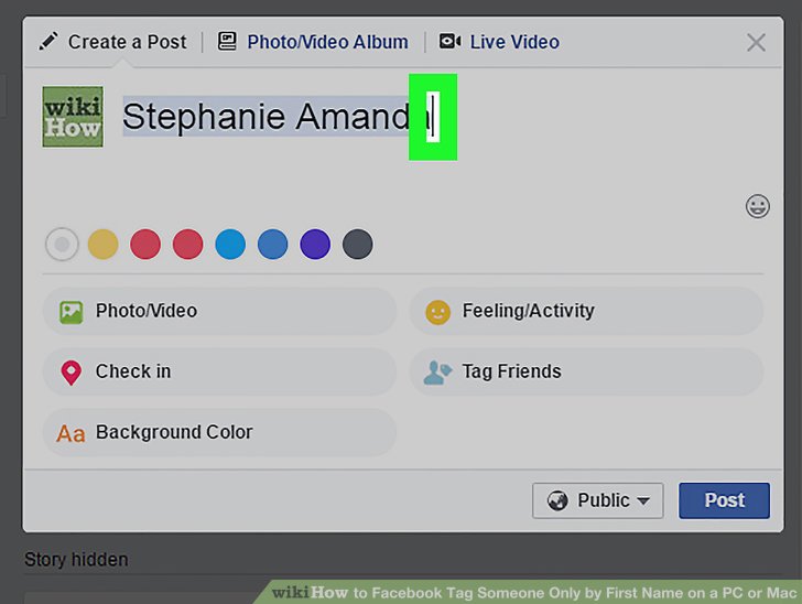 Facebook Tag Someone Only by First Name on a PC or Mac Step 7.jpg