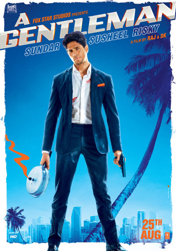 A Gentleman new upcoming movie first look, Poster of Sidharth Malhotra, Jacqueline Fernandez, Suniel Shetty download first look Poster, release date