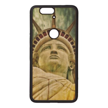 Lady Liberty, Statue of Liberty Wood Nexus 6P Case