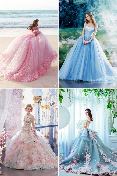 inkxlenses:Princess-Worthy Bridal Ball Gowns––Organza Al Ahmar |...