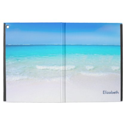 Tropical Beach with a Turquoise Sea Custom iPad Pro Case