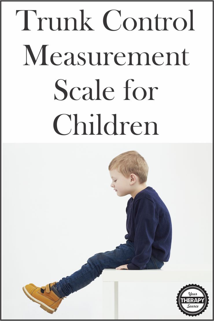 Trunk Control Measurement Scale for Children