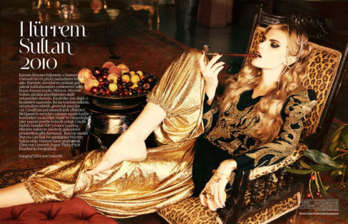 Vogue Turkey December 2010 Maryna Linchuk by Ellen von Unwerth