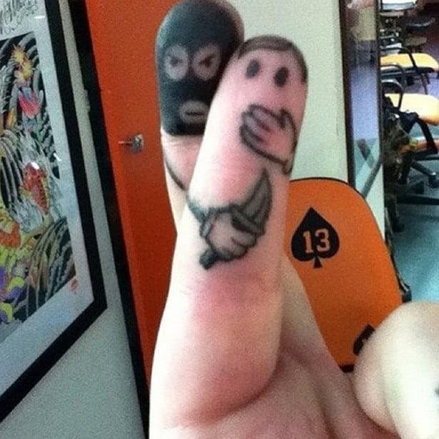Fingers painted with two ninjas and crossed that no one gets hurt.