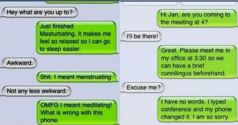Collection of the worst autocorrect FAILs we've ever come across.