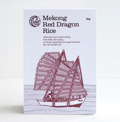 Mekong-Red-Dragon-Rice Intelligently Made Food Packaging Ideas (100+ Examples)