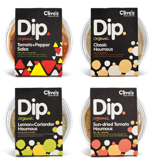 Clives-Organic-Dips Intelligently Made Food Packaging Ideas (100+ Examples)