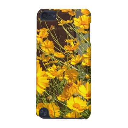 Bright happy yellow flowers in a bunch iPod touch (5th generation) case
