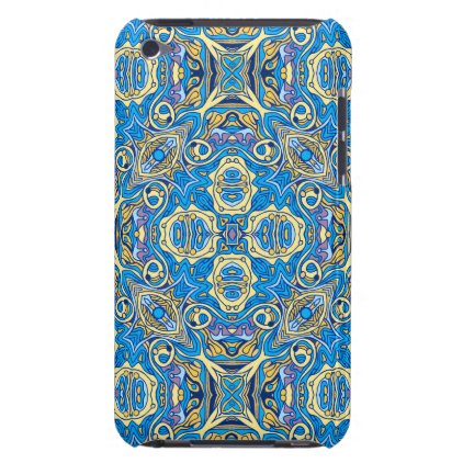 Abstract colorful hand drawn curly pattern design iPod touch cover