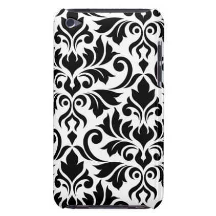 Flourish Damask Art I Black on White Case-Mate iPod Touch Case