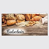 Gutschein Bäckerei "Gemischtes Brot" - Format: DIN Lang, 50 Stück