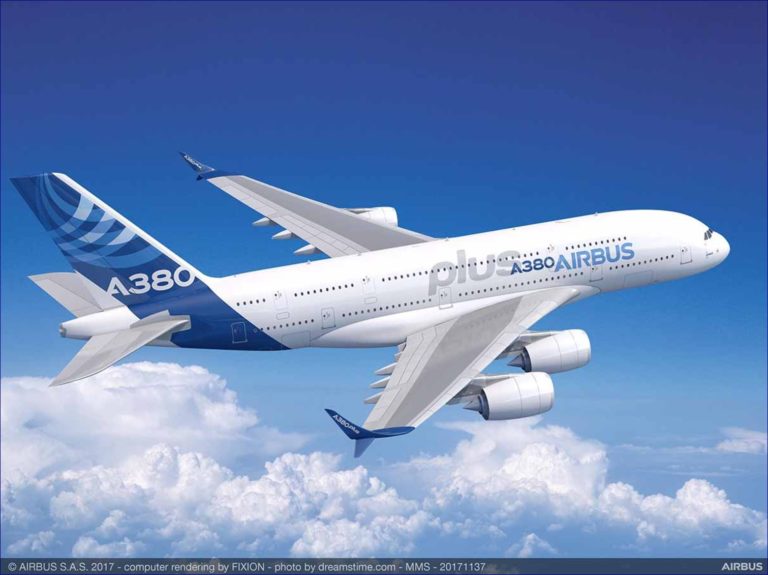 Rendering of the Airbus A380plus, courtesy of the company