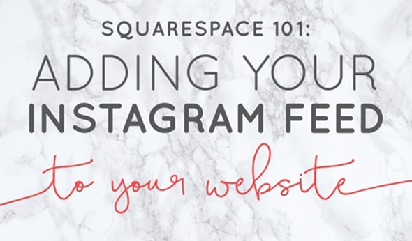 Squarespace 101: Adding Your Instagram Feed to Your Website