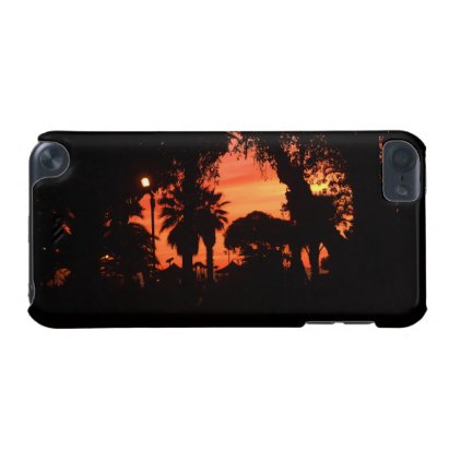 Palm trees silhouette at sunset iPod touch 5G cover