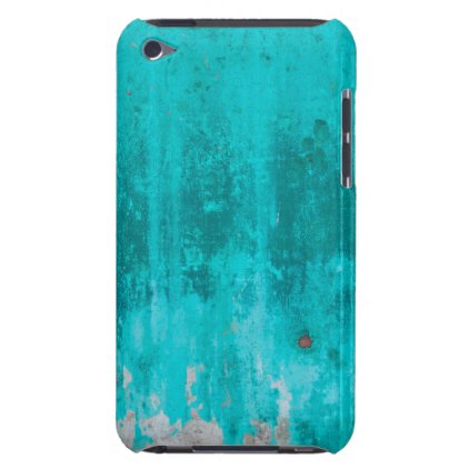 Weathered turquoise concrete wall texture barely there iPod case