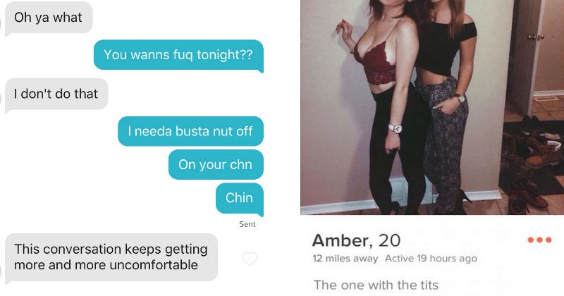 Ridiculous Tinder conversation moments that make modern day dating look like a complete mess.