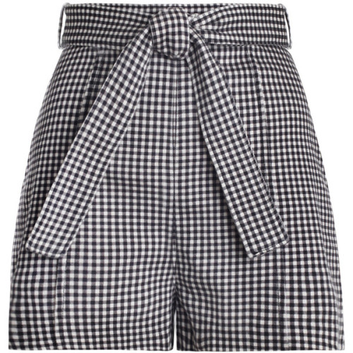 ZIMMERMANN Paradiso Gingham Drill Shorts ❤ liked on Polyvore...