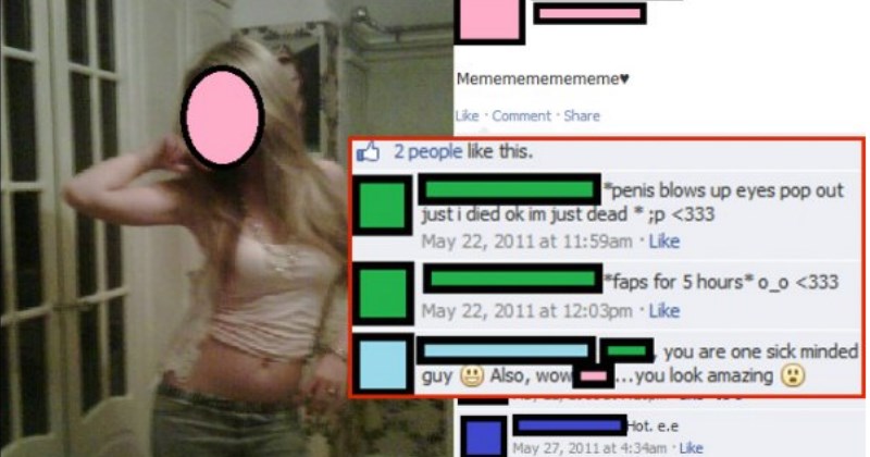 guy makes a comment that a hot girl on facebook - cover image for a list