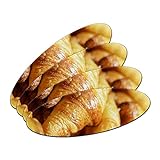Croissants Brot – Frankreich Paris doppelseitig oval Nagelfeile Emery Board 4 Stück