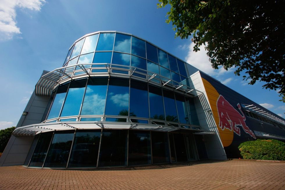 The Red Bull Racing simulator building at the team factory in Milton Keynes, England.