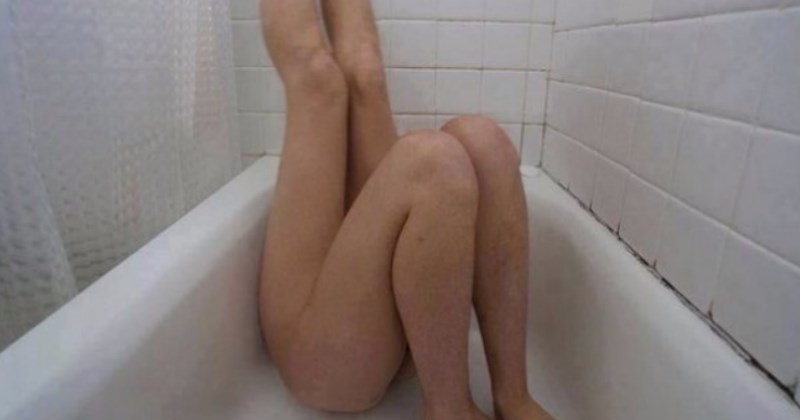 no context photo of a girl with two pairs of legs in a bathtub - cover photo for a list