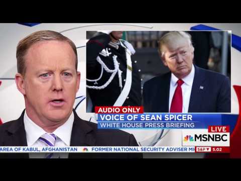 Reporters laugh at a Spicer forced to justify "covfefe"