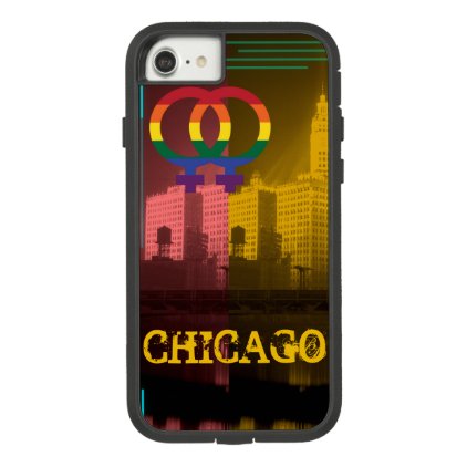 Chicago Lesbian Interest Colorful Pride Gay Case-Mate Tough Extreme iPhone 7 Case