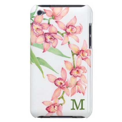 Watercolor Pink Flowers iPod Case-Mate Case